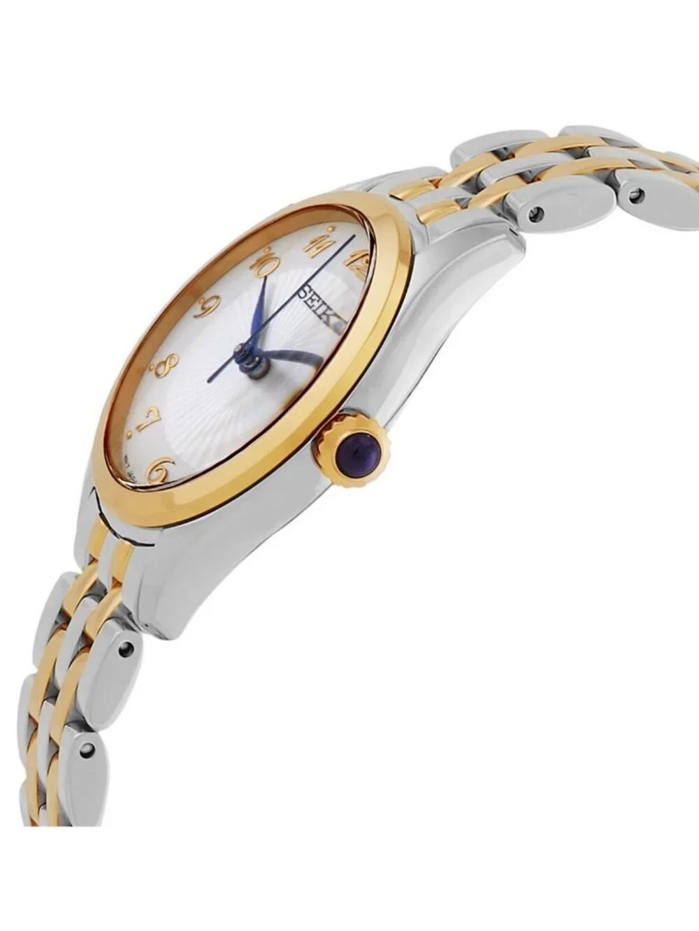 NWT Seiko Quartz Silver Dial Two-Tone Ladies Watch